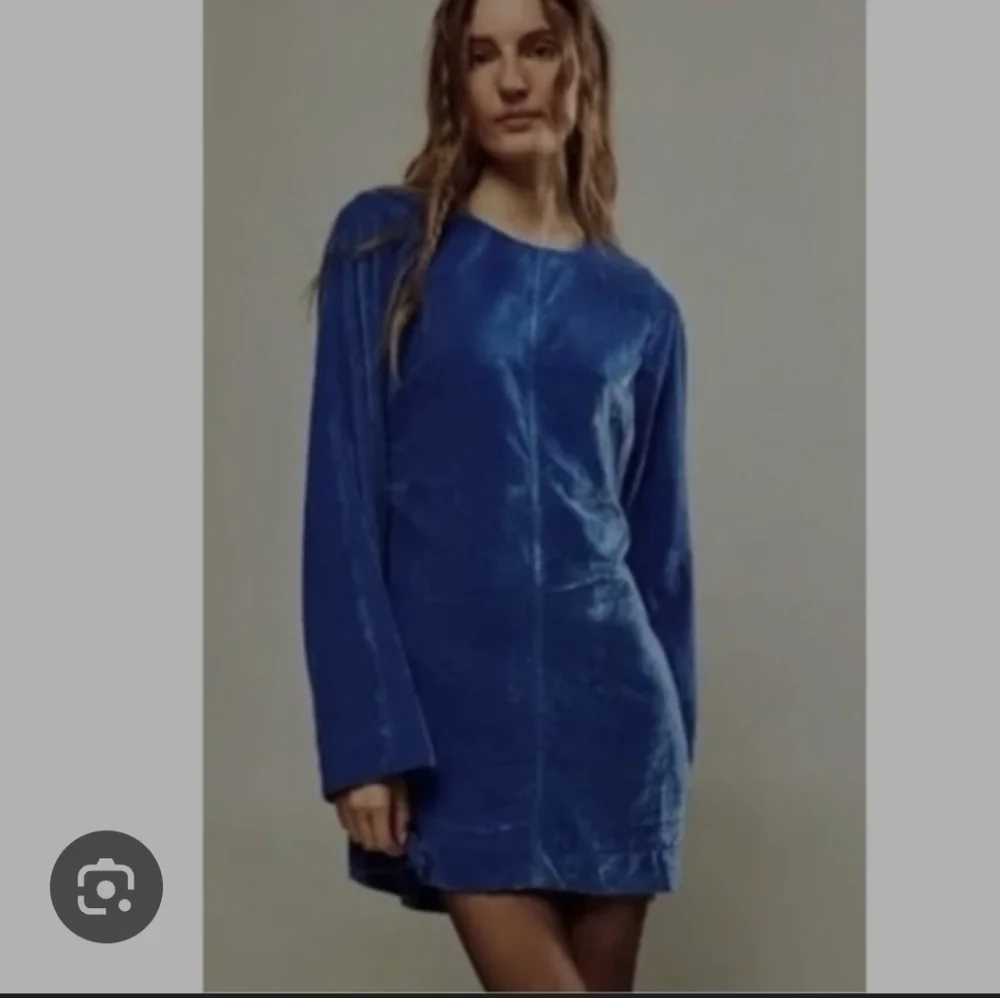 free people blue velvet dress Free People velvet smock swing mini dress in navy
